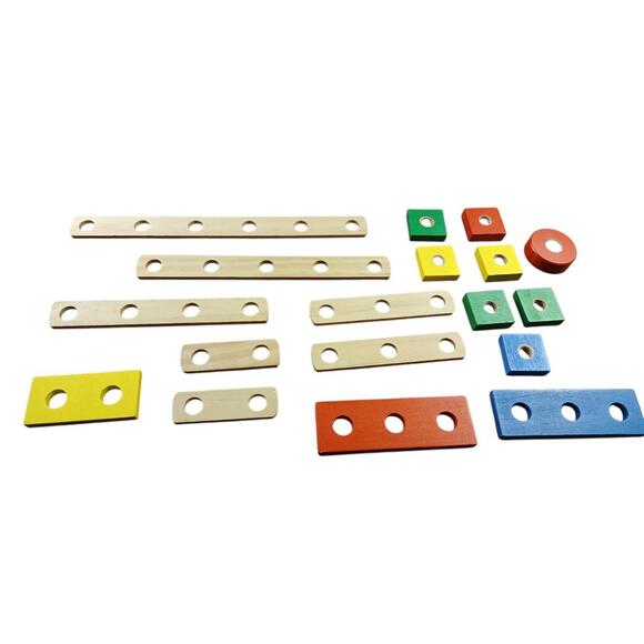 Melissa & Doug Take-Along Tool Kit / Coffret Outils Bois & Plastique 34 pcs - Picture 6 of 9